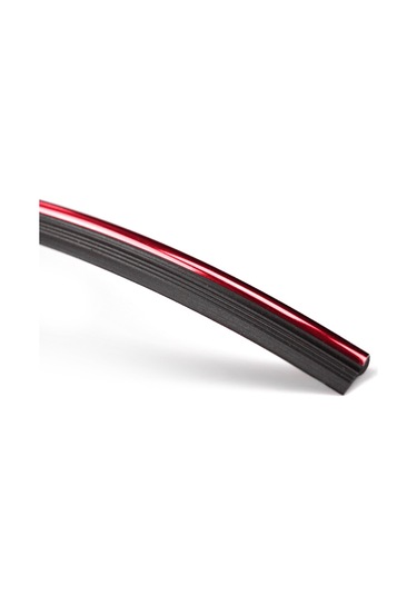Ranyeek 2 Metre Pvc Araç İç Dekorasyon Çizgisi - Metal Yansıma, Ses Azaltma, Esnek, Kırmızı