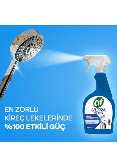 Cif Ultra Hız Güç Kireç Sökücü Sprey Leke ve Kir Çıkarıcı 3 x 1 L