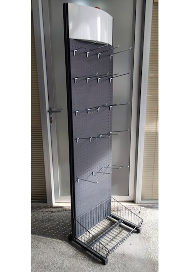 Mekoraf Aksesuar Raf Ve Stand Sistemi Siyah