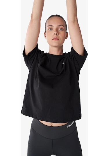 Hummel Hmlt-ic İcona Regular Kadın Siyah T-shirt 911867-2001 Siyah