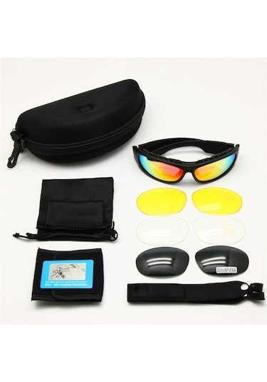 Daisy Usa C6 Polarize Değişebilir 4 Lens Military Tactical Gözlük