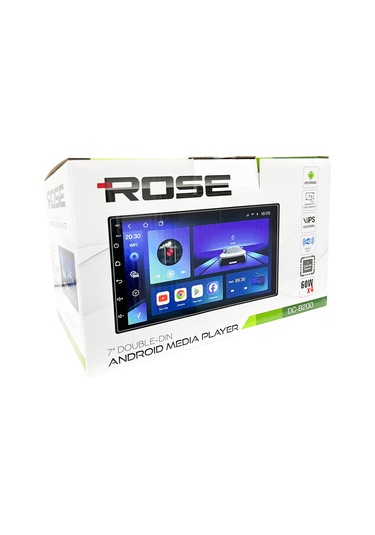 Rose Dc-8200bt 7 Usb Sd Bluetooth Android Double Teyp