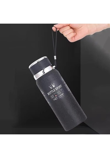 Kapris Modern Paslanmaz Çelik Termos Siyah 1 Litre Kap-293 Siyah - Pembe