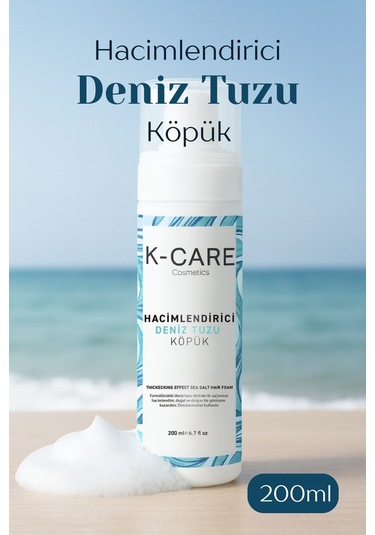 K K-care Cosmetics Hacimlendirici Deniz Tuzu Köpük 200 ML