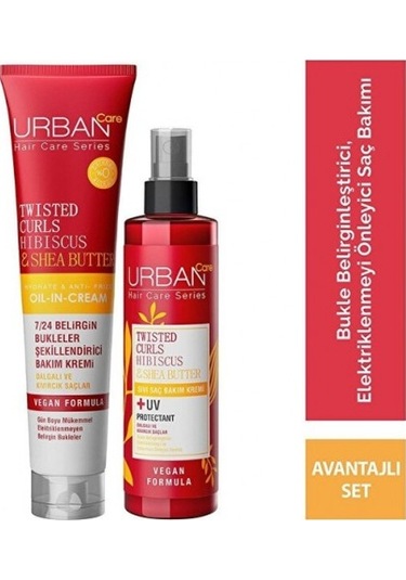 Urban Care Twisted Curls Hibiscus & Shea Butter Saç Bakım Seti