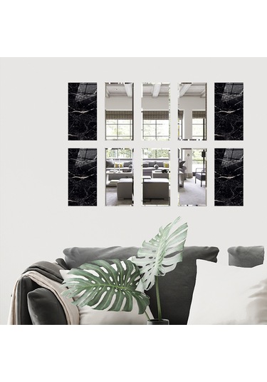 Decorita Dekor Camı | Granit Desenli Cam ve Ayna | 10'lu Takım Granit Desenli