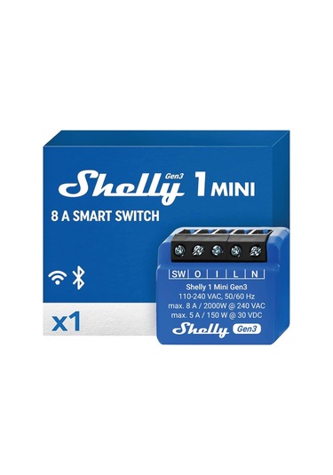 Shelly 1 Mini Gen3 Akıllı Röle