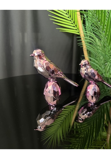 Lyra Dekoratif Kuş Pembe