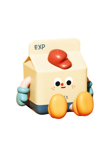 Mufunye Çocuk Odası Şarjlı Sessiz Gece Lambası, Zamanlayıcı Fonksiyonlu, Kartoon Süt Kutusu Desenli, Yatak Odası Dekoratif Aydınlatma 2w Diğer