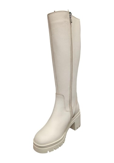 Venüs 2351307k Kalın Platform Topuk Deri Günlük Kadın Çizme Bej