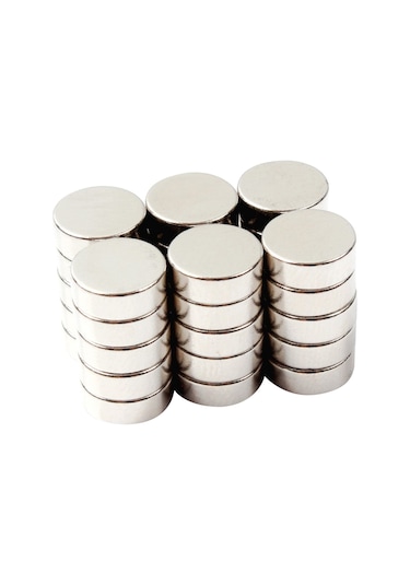 30 Adet Çap 8Mm X Kalınlık 3Mm Güçlü Yuvarlak Neodyum Mıknatıs N11.17193
