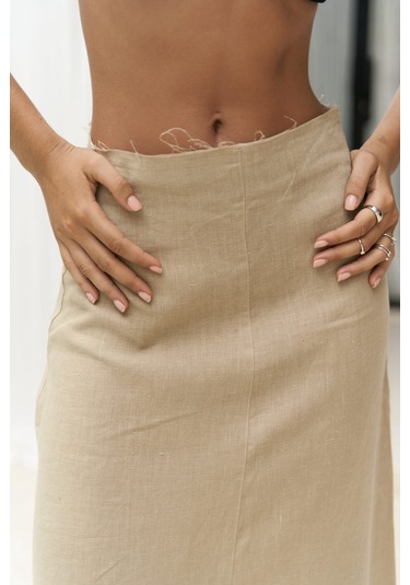 Samir Pis Detay Haki Keten Etek Haki