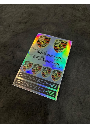 Porsche Hologram Sticker 6'lı Premium Paket