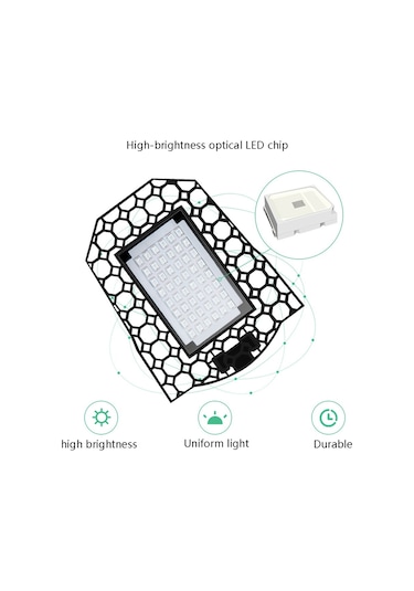 Sones Led Bitki Lambası Tam Spektrum Dolgu Işığı Çiçekli Bitki Büyüme Lambası, Güç: 120w