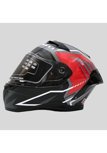 Arwic Pro Model Kapalı Full Face Motosiklet Kaskı Ar939 Kırmızı