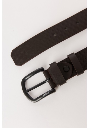 AC&Co / Altınyıldız Classics Erkek Kahverengı Casual Suni Deri  Kemer Çok Renkli