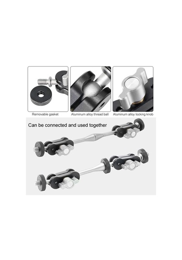 Sones Bexın Tm-4 Çok İşlevli Magic Arm Top Montaj Kelepçesi Klipsi