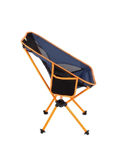 Funky Chaırs Pratik Cepli Çantalı Kamp Sandalyesi Lacivert/turuncu Lacivert