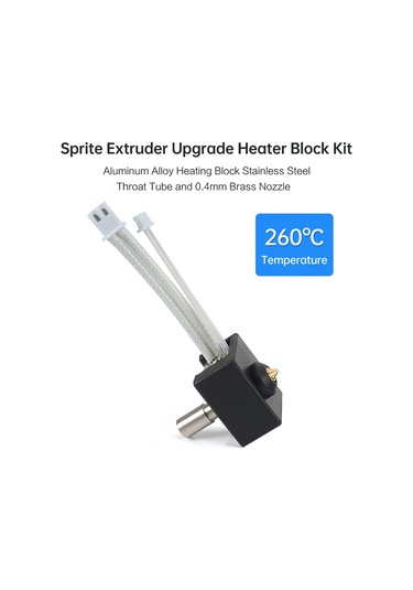 Extruder Yükseltme Isıtıcı Blok Kiti Alüminyum Siyah