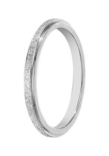 Gümüş Şık Erkek Kadın Buzlu Titanyum Çelik Bant Parmak Yüzük Düğün Teklifi Takı Aksesuarları Hediyeler Us 7 Gümüş