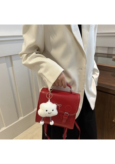 Lyon Basit Ve Taze Sırtçantası Kırmızısı Kırmızı