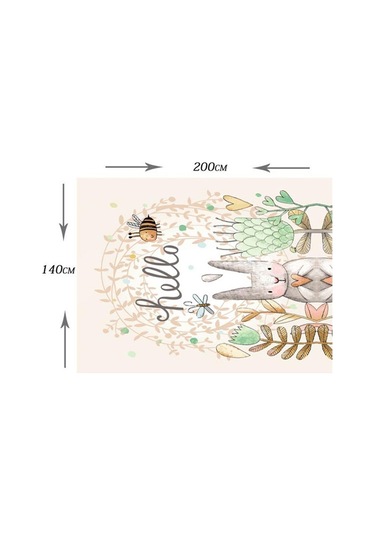 Suntek Dikdörtgen Dijital Baskılı Dekor Masa Örtüsü Lopunny