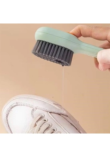 Deterjan Hazneli Çok Amaçlı Ayakkabı Ve Bot Temizleme Fırçası - Pratik Yıkama Fırçası Çok Renkli