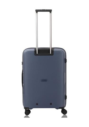 Baggaj V2408 Policarbon Valiz Siyah Set Blue