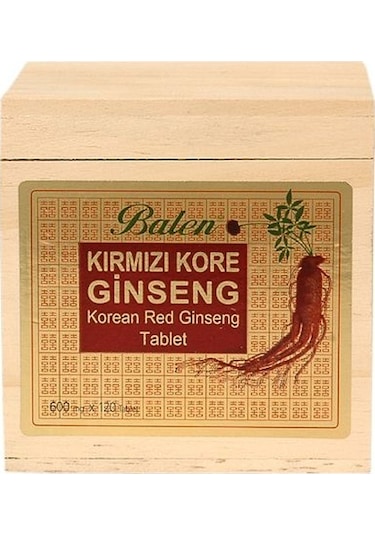 Balen Kırmızı Kore Ginsengi Ekstrakti Tablet 600 MG 120 Tablet