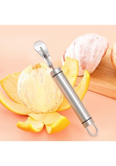 Suntek Portakal Soyma Kesici Mutfak İçin Kolay Soyulan Meyveler Gümüş Diğer