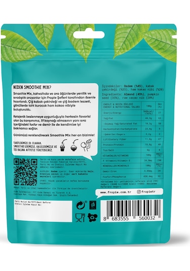 Fropie Karışık Kuruyemiş - Smoothie Mix 6 x 75 G