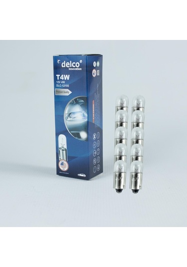Delco U.s.a T4w 53 Ampul 12 Volt 4w Halogen 10 Adet