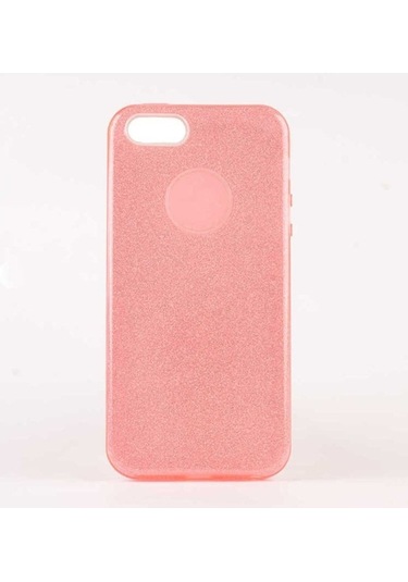 Apple Uyumlu iPhone 5 Kılıf Zore Shining Silikon Pembe