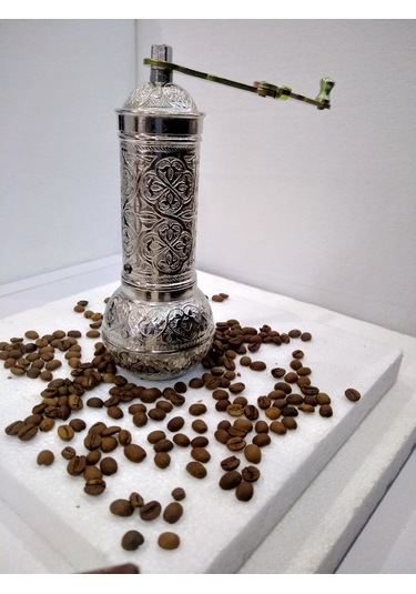 Gümüş Değirmen Osmanlı Motifli Kahve ve Karabiber Öğütücü