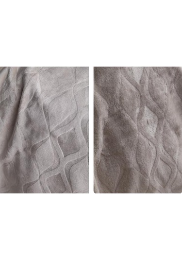 Ap Embos Çift Kişilik Ekru Mercy Battaniye Ekru