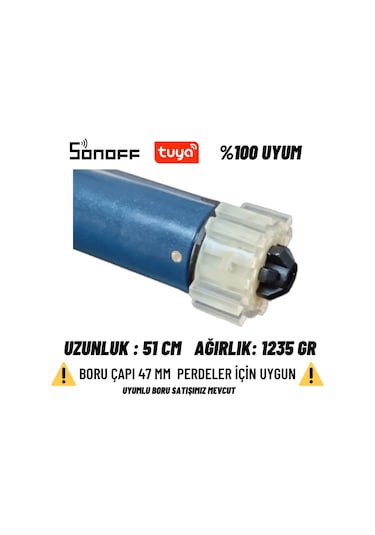 Tuya - Sonoff Uyumlu Stor Perde Motoru