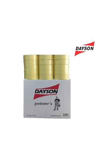 Dayson Maskeleme Bant Kağıt Bant Sarı 36mmx35mt 1 Koli 48 Adet
