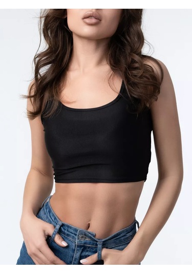 Senti-menti Askılı Üst 156552877 Siyah