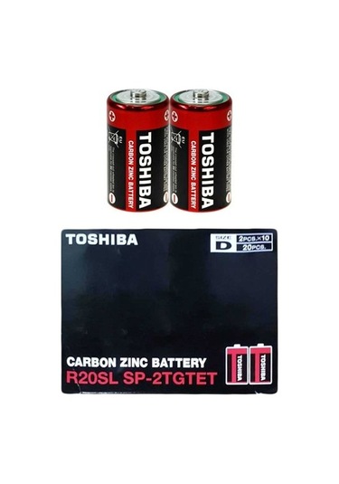 Toshiba 20 Adet R20 Büyük Pil
