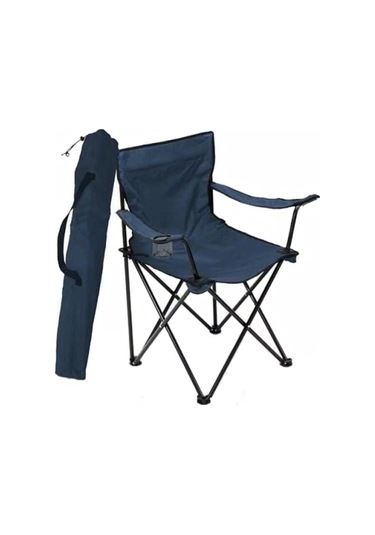 Bofigo Bahçe - Kamp Sandalyesi Katlanır Sandalye Bahçe Koltuğu Piknik Plaj Balkon Sandalyesi Mavi