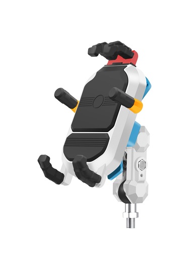 Ranyeek Motorcycle Telefon Tutucu Renkli Yüksek Konfigürasyonlu Altı Parmaklı Amortisörlü Kilitli M8 Top Ucu Şarj Yok Diğer