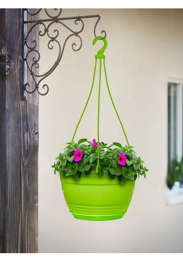 Ho'me Dış Mekan Çiçekleri İçin Sarkaç Saksı Seti, 4 Adet 4 Litre 149058417