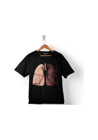 Akciğer Sigaranın Zararları Sağlıklı Ciğer Çocuk Tişört