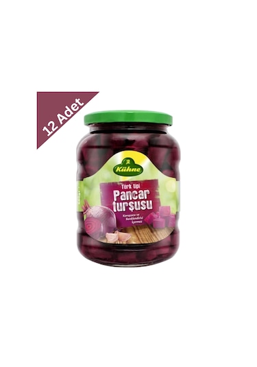 Kühne Kırmızı Pancar Turşusu 720 Ml X 12 Adet