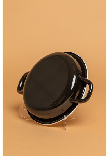 Velluto Nero Emaye Kulplu Siyah Sahan Ebutay Siyah