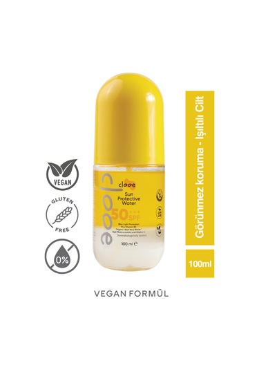 Clooe Vegan Çift Fazlı Çok Yüksek Korumalı Güneş Suyu SPF50 100 ML