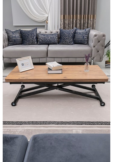 Home Üst Tabla Mdf Efesçam Oval Köşe Alt Ayak Siyah