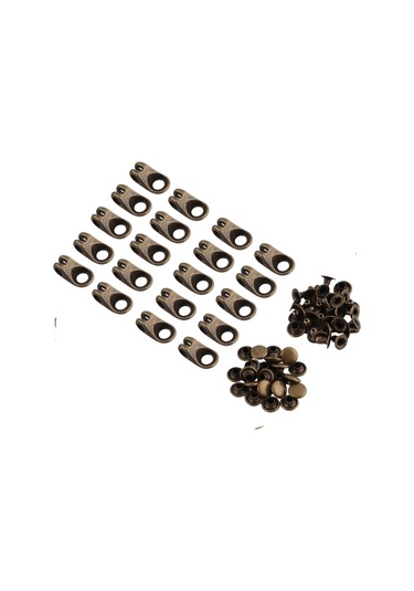 Padalink 20 Adet Kayağaç Ayakabısı İpi Kanca, Alaşım Malzeme, Dayanıklı, Dışarı Ayakkabısı Ve Çanta Askı Bağlantısı İçin, Kiremit Rengi, Dıy El Sanatları Aksesuarı