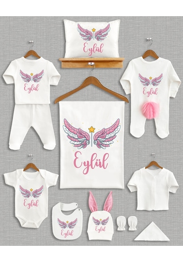 Bebeqon Bbqn1147 Ponponlu İsme Özel 11'li Organik Hastane Çıkışı Çok Renkli