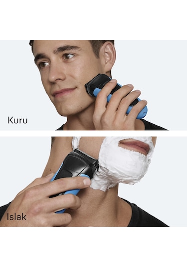 Braun Series 3 Elektrikli Tıraş Makinesi, Islak Ve Kuru, 310s 1 Saat
